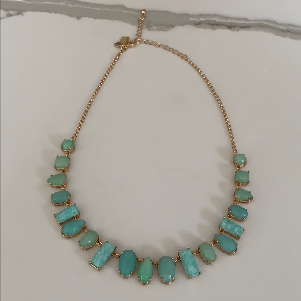 kate spade green and blue stone necklace